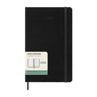 MOLESKINE 2025 Weekly Notebook Diary/Planner A5, 13 x 21 cm, softcover, Black