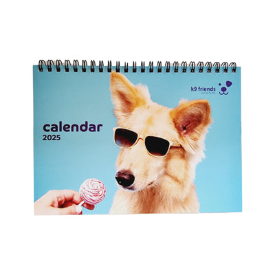 K9 Friends 2025, Desk Calendar, 21 x 15 cm