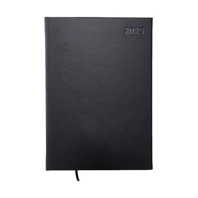 2025 Diary, PU, A5, 15 x 21 cm, 1Day/Page, Black