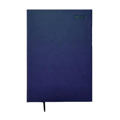 2025 Diary, PU, A5, 15 x 21 cm, 1Day/Page, Dark Blue