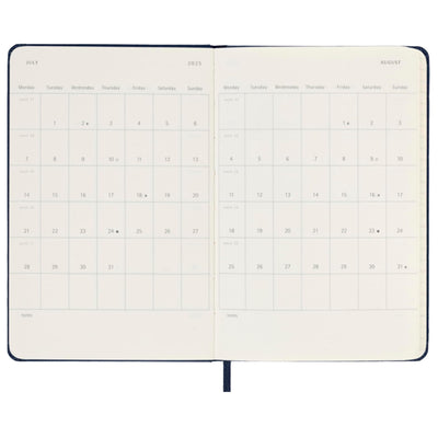 MOLESKINE 2025 Weekly Notebook Diary/Planner A5, 13 x 21 cm, hardcover, Sapphire Blue