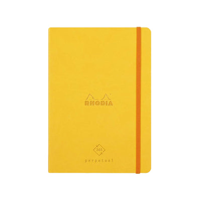 RHODIA Perpetual undated Diary A5, Soft PU Cover, 1Week/1Page, Yellow