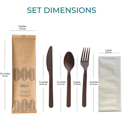 Palmade Disposable Eco Friendly, Biodegradable Cutlery Set