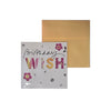 Happy Birthday Cards with Envelope, 12 x 12cm, Assorted Designs