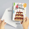 HAPPY BIRTHDAY Card with Envelope, 150 x 100mm, Assorted Designs, per piece