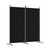 vidaXL 2-Panel Fabric Room Divider 175 x 180 cm, Black