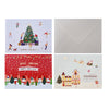 Merry Christmas and Happy New Year Card with Envelope, Assorted Designs, per piece