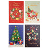 Merry Christmas Card with Envelope, Assorted Designs, per piece