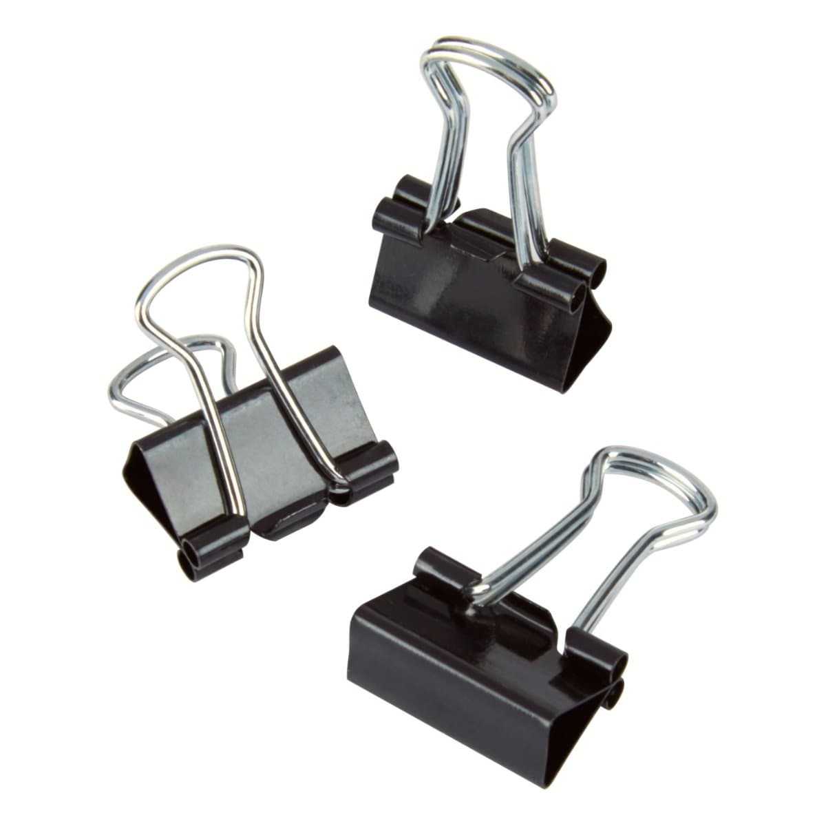 Deluxe Binder Clips, 15mm, 12/pack, Black - Office Supplies
