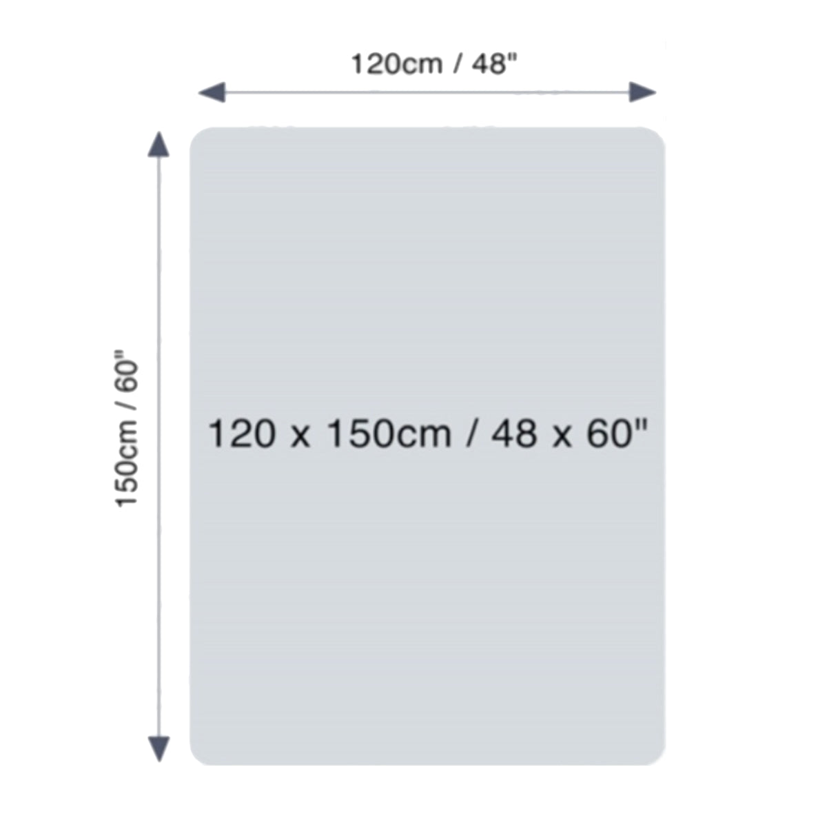 Chair Mat for carpets studded 120 x 150 cm Clear Office