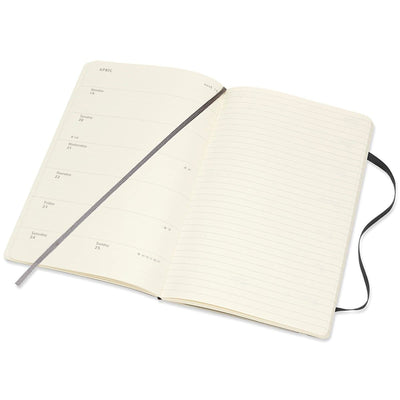 MOLESKINE 2025 Weekly Notebook Diary/Planner A5, 13 x 21 cm, softcover, Black