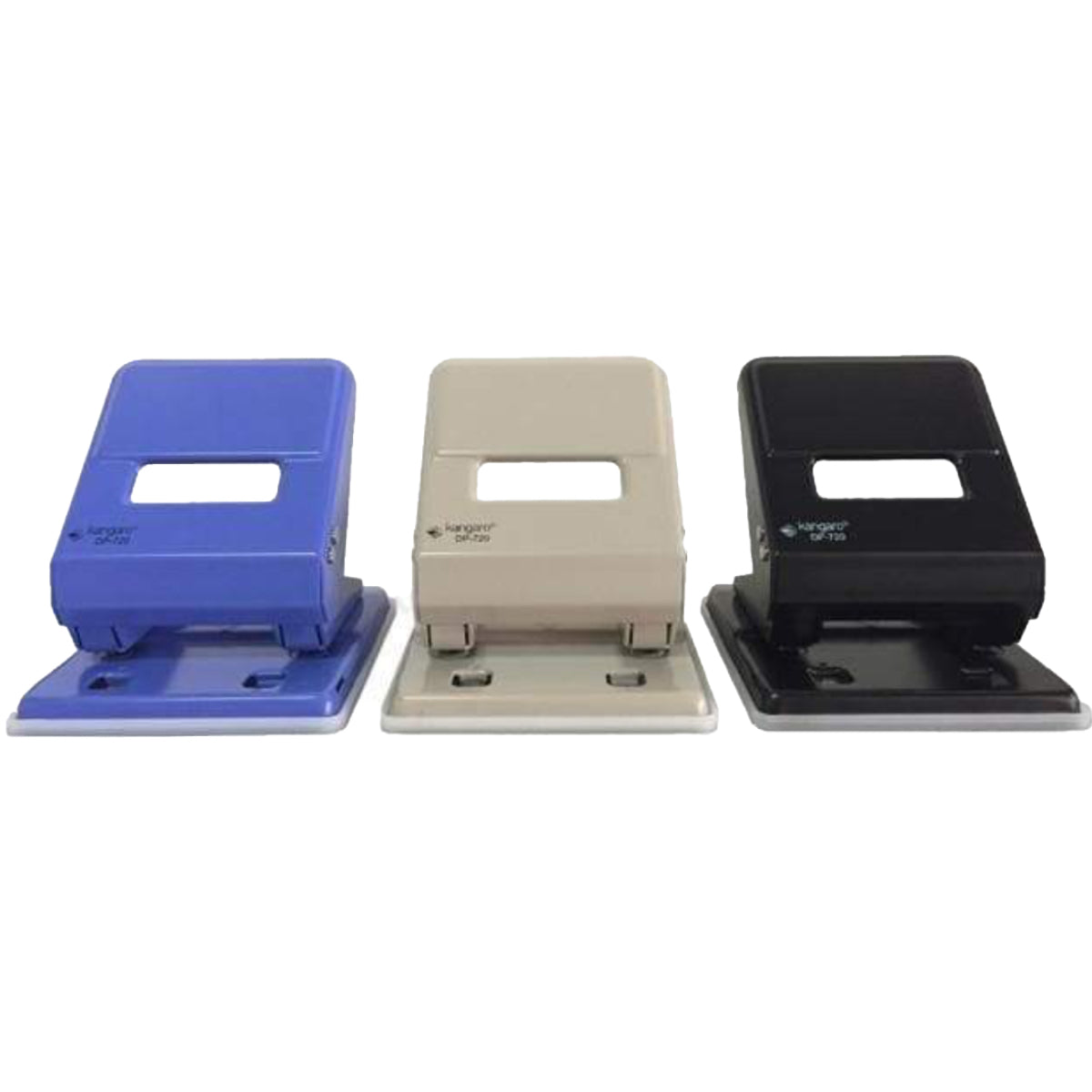 Kangaro 2 Hole Puncher DP-900, 65 Sheets Capacity, Assorted Colors  -  Office One LLC