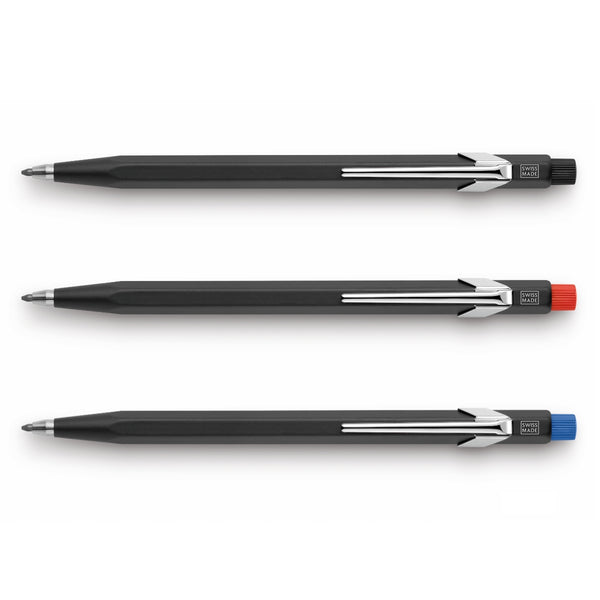 CARAN d'ACHE Fixpencil 2mm with Sharpener, Black assorted Buttons